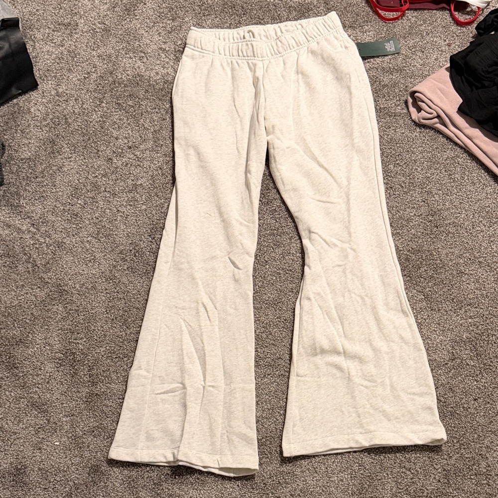 Wild Fable Cream Flared Track Pants